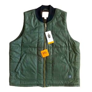 Quilted Weatherproof Puffer Soft Outerwear Zip Up Utility Outdoor Vest